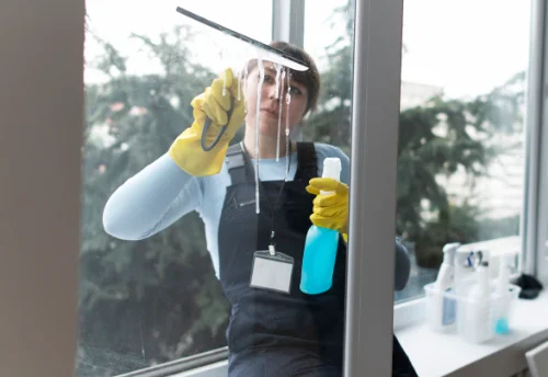 Nettoyage de vitres intérieures et extérieures à l'Arbresle